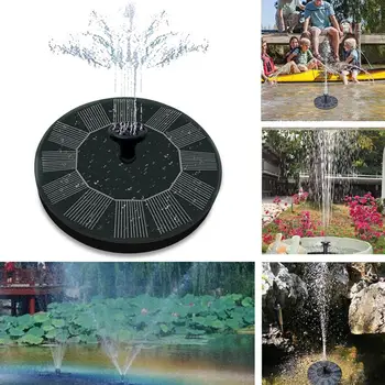 Mini Solar Power Fontein Tuin Zwembad Vijver 30-45Cm Outdoor Zonnepaneel Vogel Bad Drijvende Fontein pomp Tuin Decor