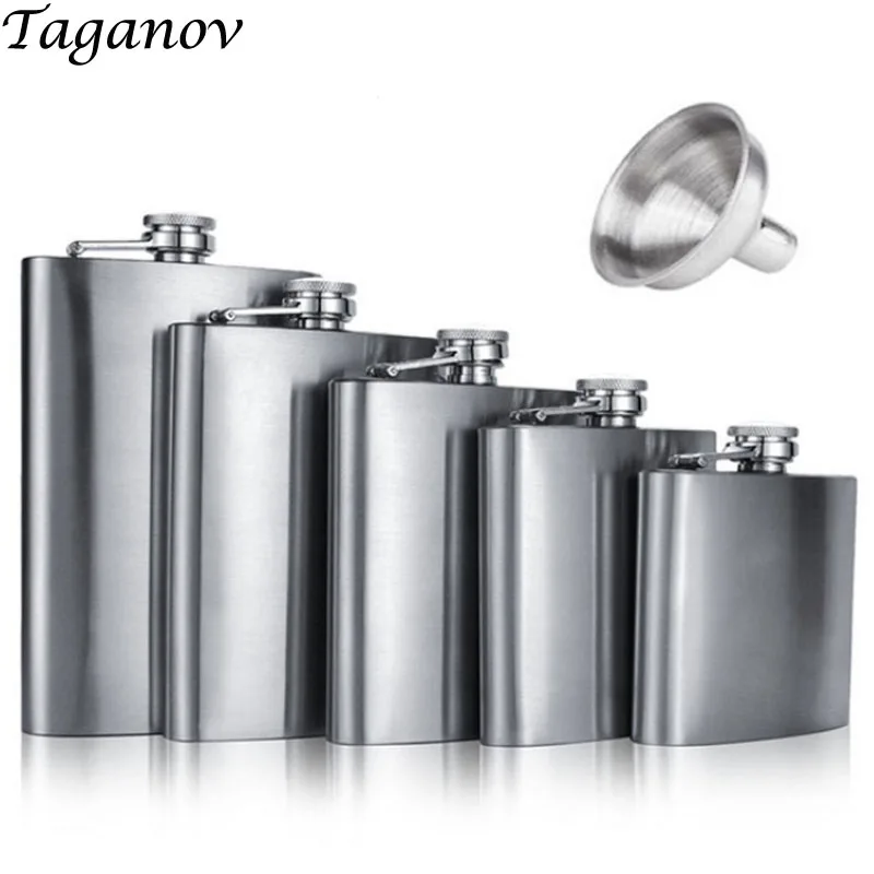 Hip Fask Personalized with Funnel Leak Proof Wine Flasks for Liquor