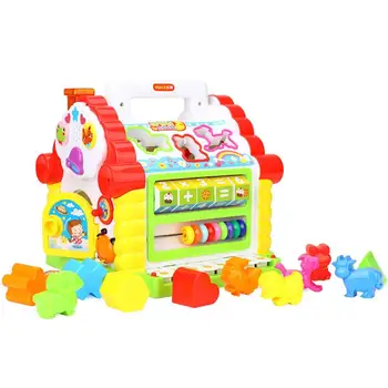 

Fun Cottage Baby Wisdom House Young Children Building Blocks Baby Early Education Puzzle 1-3 Years Old Toys