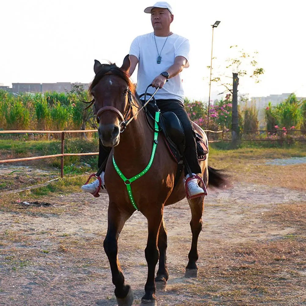 Cheval Horse ошейник светодиодный пояс для ЛОШАДИ НАГРУДНИК нейлоновая тесьма ночное видимое оборудование для верховой езды Paardensport Racing Supply