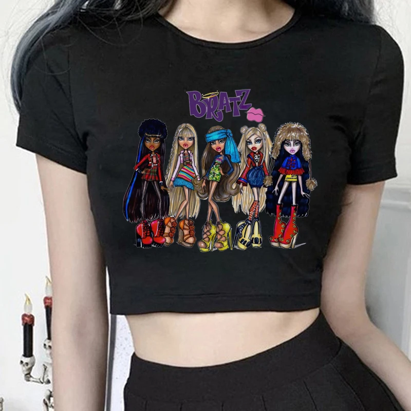 Angel Y2k Bratz T Shirt Women Vogue Summer Tops Tee Femme Harajuku