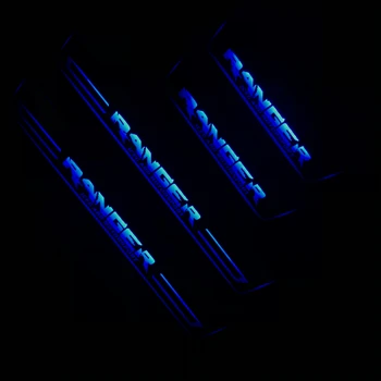 

LYQ led moving door scuff for Ford Ranger ynamic door sill plate welcome lamp lining overlay Flow/fixed light