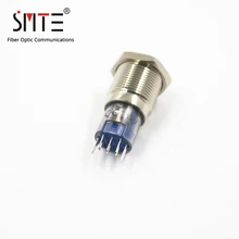 100 шт./лот LAS2GQH-11E/G/12 В/N переключатель металлическое кольцо с кнопкой света самоблокирующийся