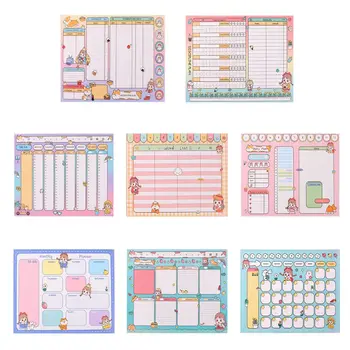 

Kawaii Cartoon Monthly Weekly Daily Planner Notebook Agenda Notepad Stationery
