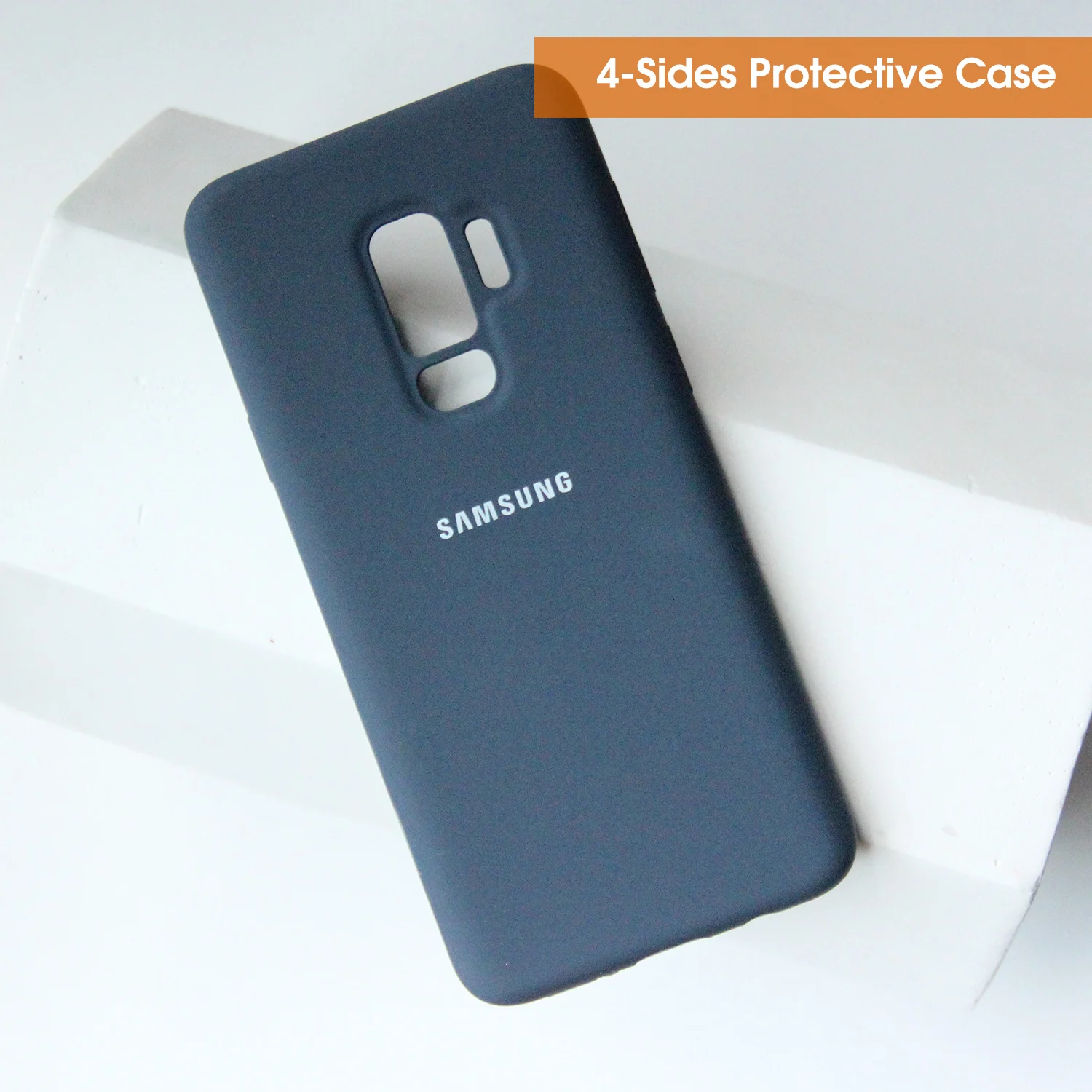 Dark Blue Чехол для samsung Galaxy S9 S9 Plus из жидкого силикона с открытым дном для Galaxy S9 S9Plus защитный противоударный чехол для задней панели G960 G965 - Цвет: Dark Blue