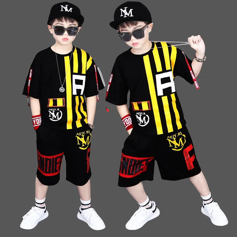 

Childrenswear BOY'S Summer Wear Set 2019 New Style 5 CHILDREN'S Short-sleeved Clothes Big Boy Korean-style 6-Year-Old Boy Summer