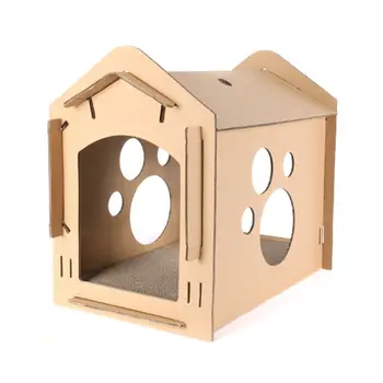 

Corrugated Paper Cardboard Bed House Carton Box Cat Tickler Scratch Board Scratcher Kitten Nest