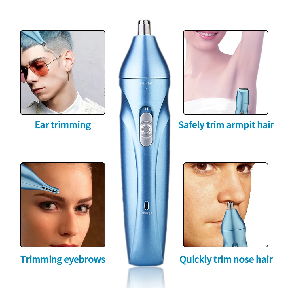 

Multifunctional Usb Charger Nose Hair Trimmer Electric Rechargeable Eyebrow Shaping Knife Ladies Shaving Hair Clippers Cutter