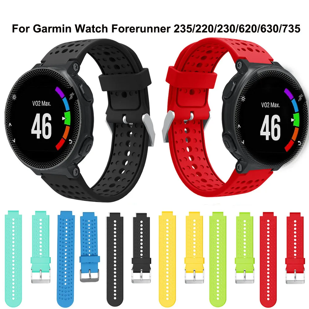

For Garmin Forerunner 235 Band Silicone Strap Bracelet Replacement For Garmin Forerunner 220/230/235/620/630 Watch Accessories