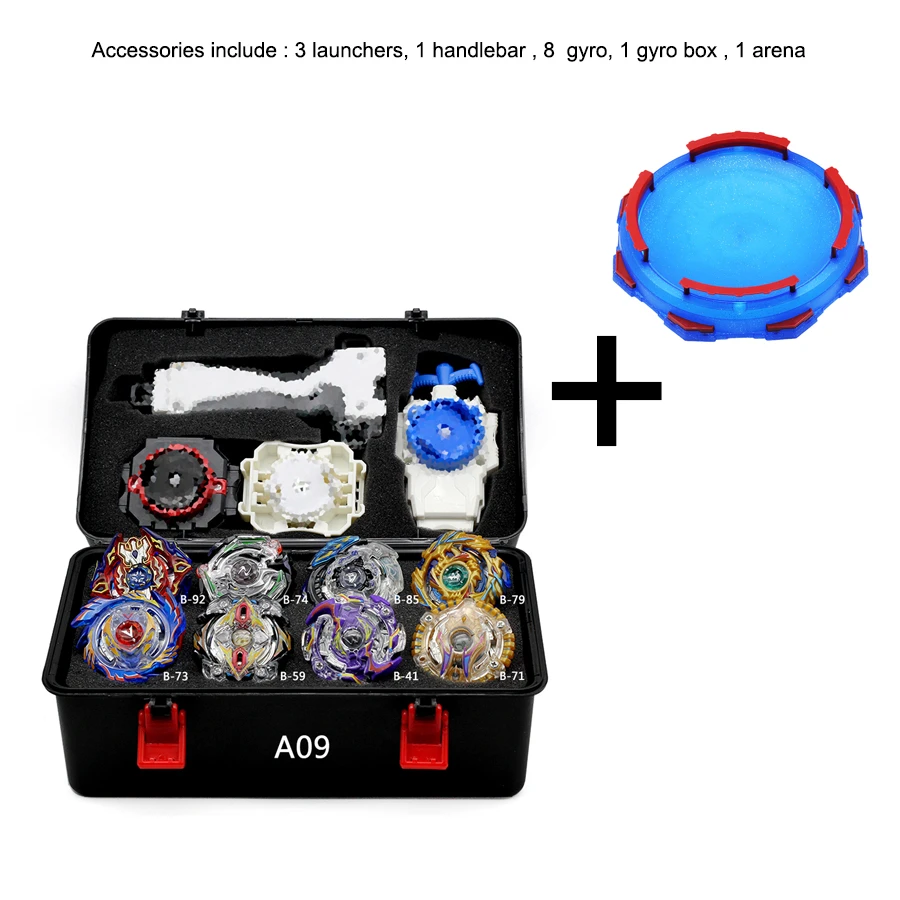 A09 Такара TOMY Toupie Beyblade плавильная Арена с пусковым устройством Bayblade Bleyblade Burst с детским кувшинчиком BeyBlade - Цвет: A09