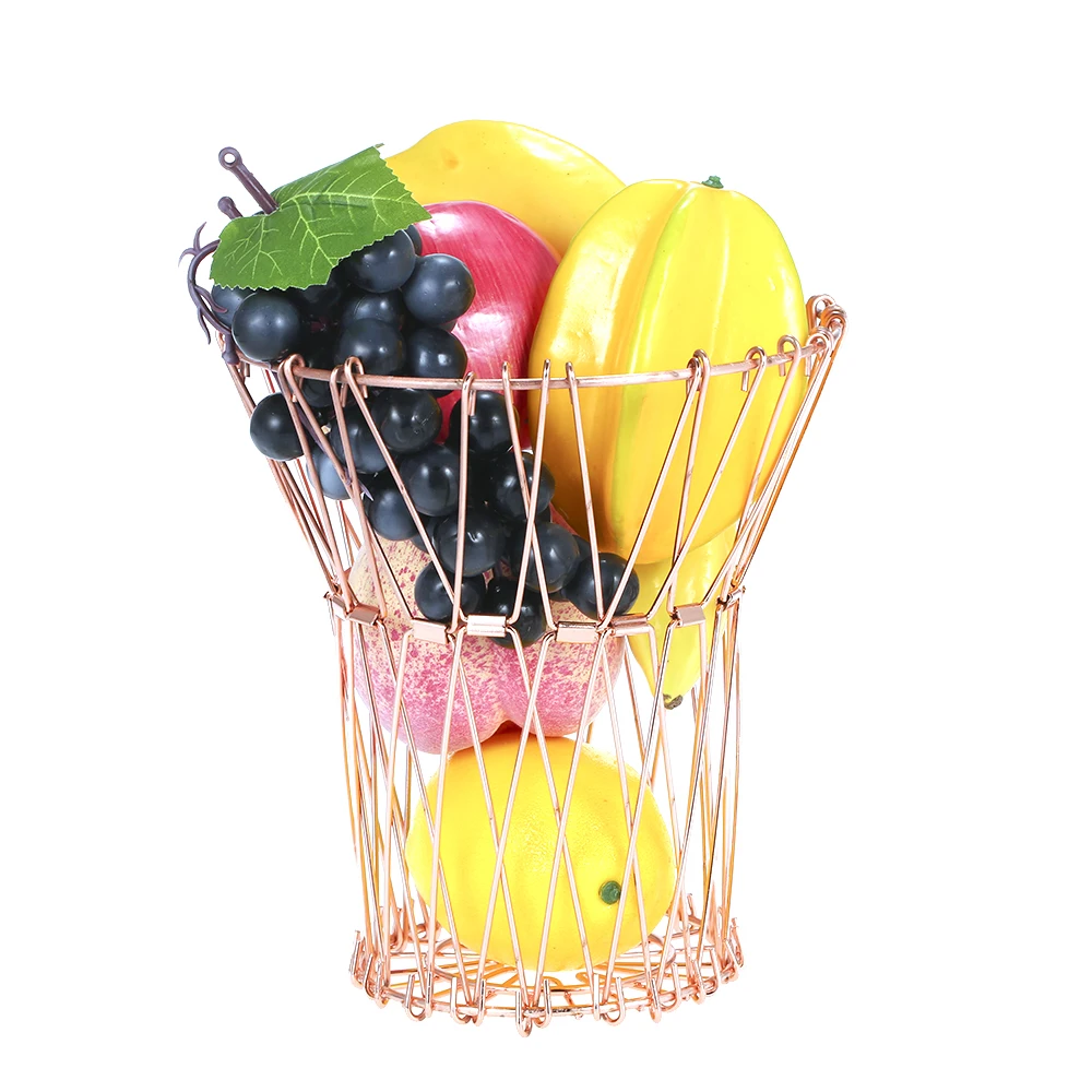 Hot 5 Shapes Metal Fruit Basket Stainless Steel for Banana Practical Tableware Flexible Home Decoratio | Дом и сад