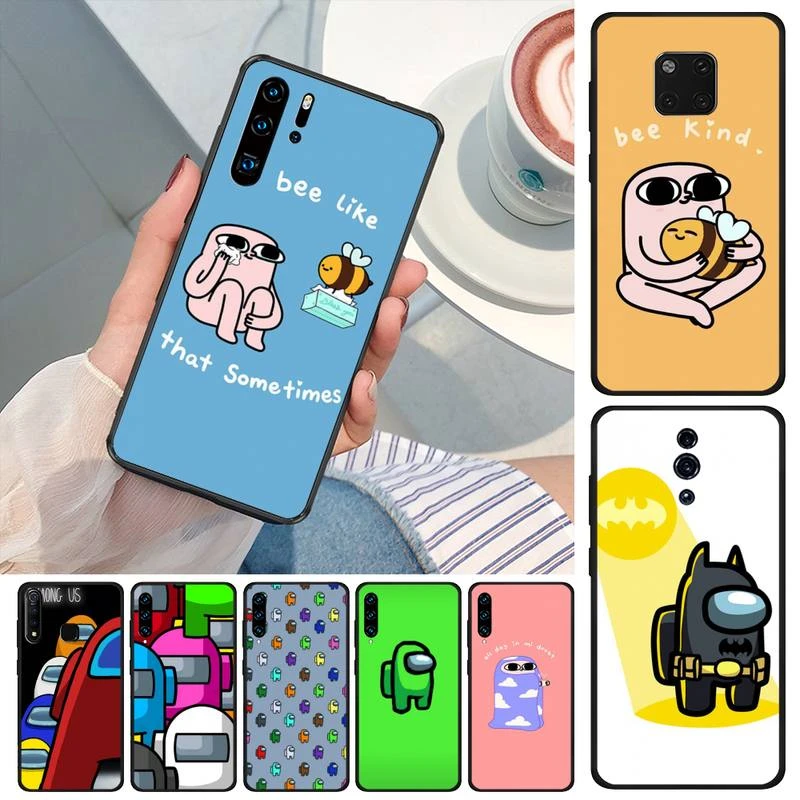 Cute Among Us Game Cover Fundas Coque Shell Phone Case For Huawei P9 P10 P20 P30 P40 Lite Pro P Smart 2020 2019 Fundas Phone Case Covers Aliexpress
