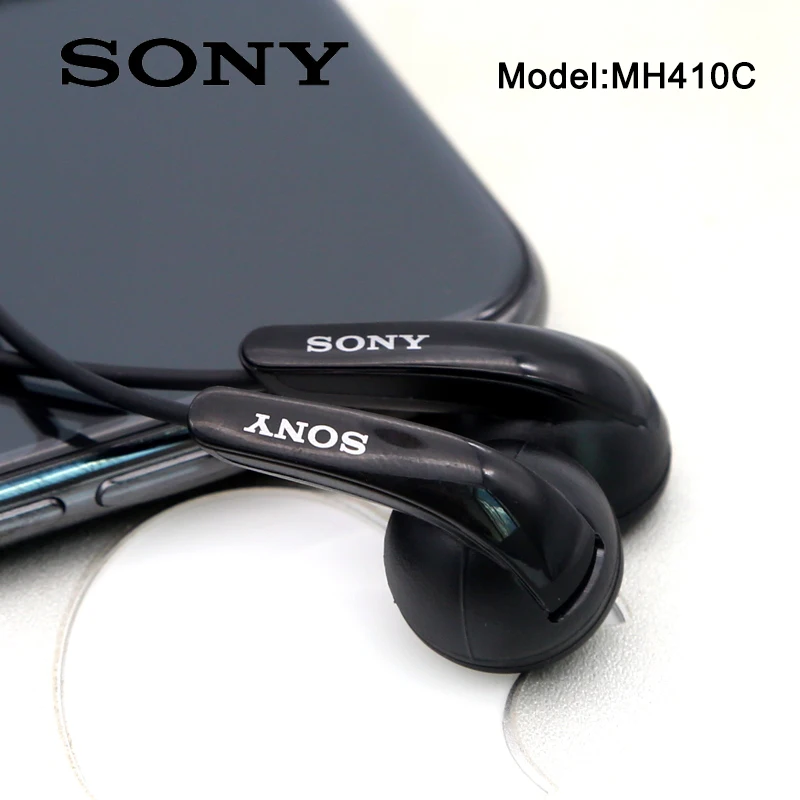 Оригинальные наушники вкладыши Sony MH410C Super Bass с микрофоном для XPERIA L36H M4 M5 L1 XZS XA XA1 XA2