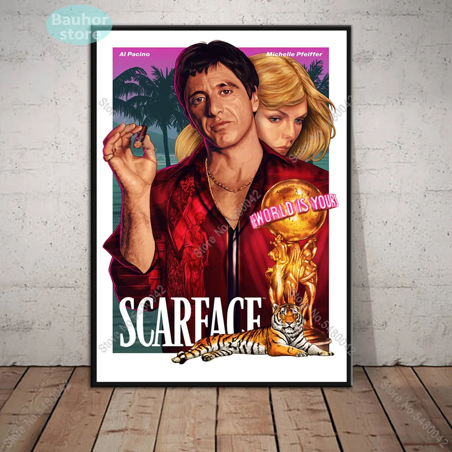 Scarface Movie Art Silk Fabric Wall Poster 30"x24"  002 