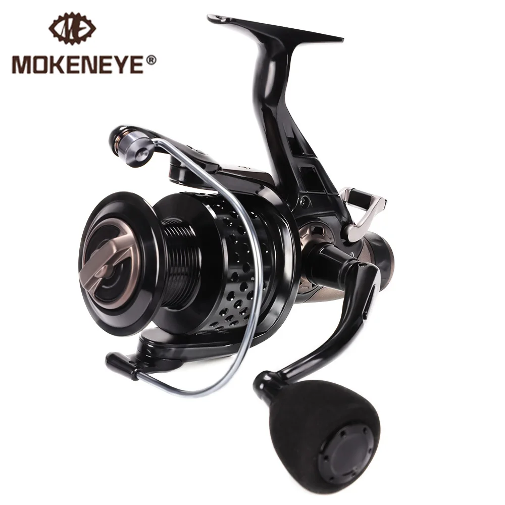 

Big Strong Drag Metal Fishing Reel Spinning Reel Adjustable Handle Line Spool Front & Rear Brakes Left/Right Handle Saltwater
