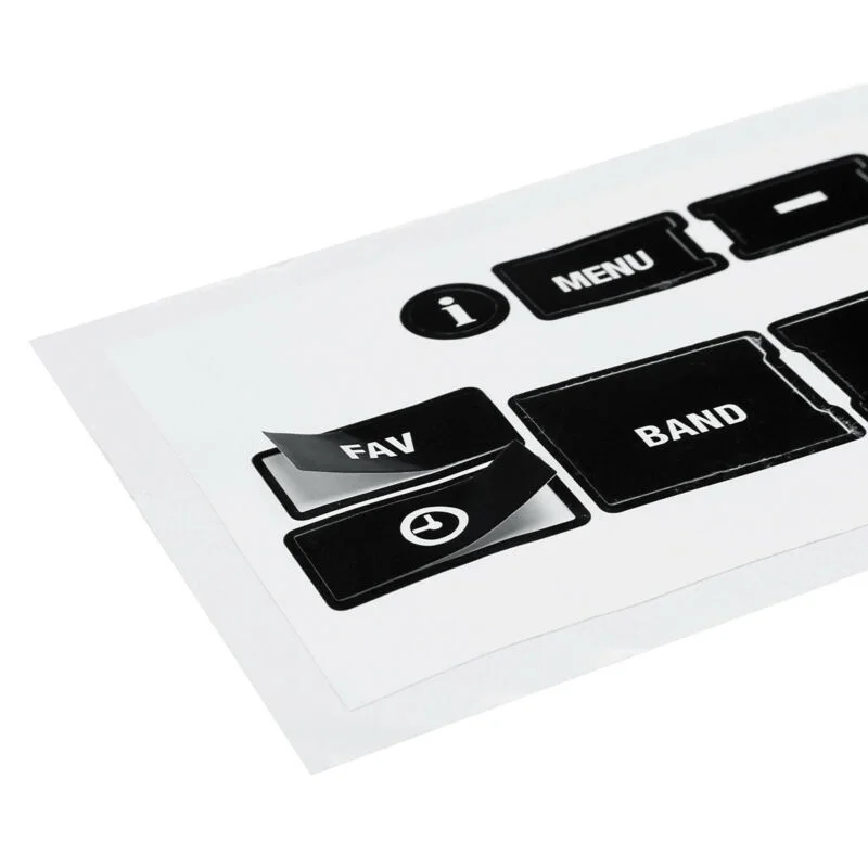 Автомобильная Кнопка Радио Наклейка Замена Авто Черный Ремонт прочный