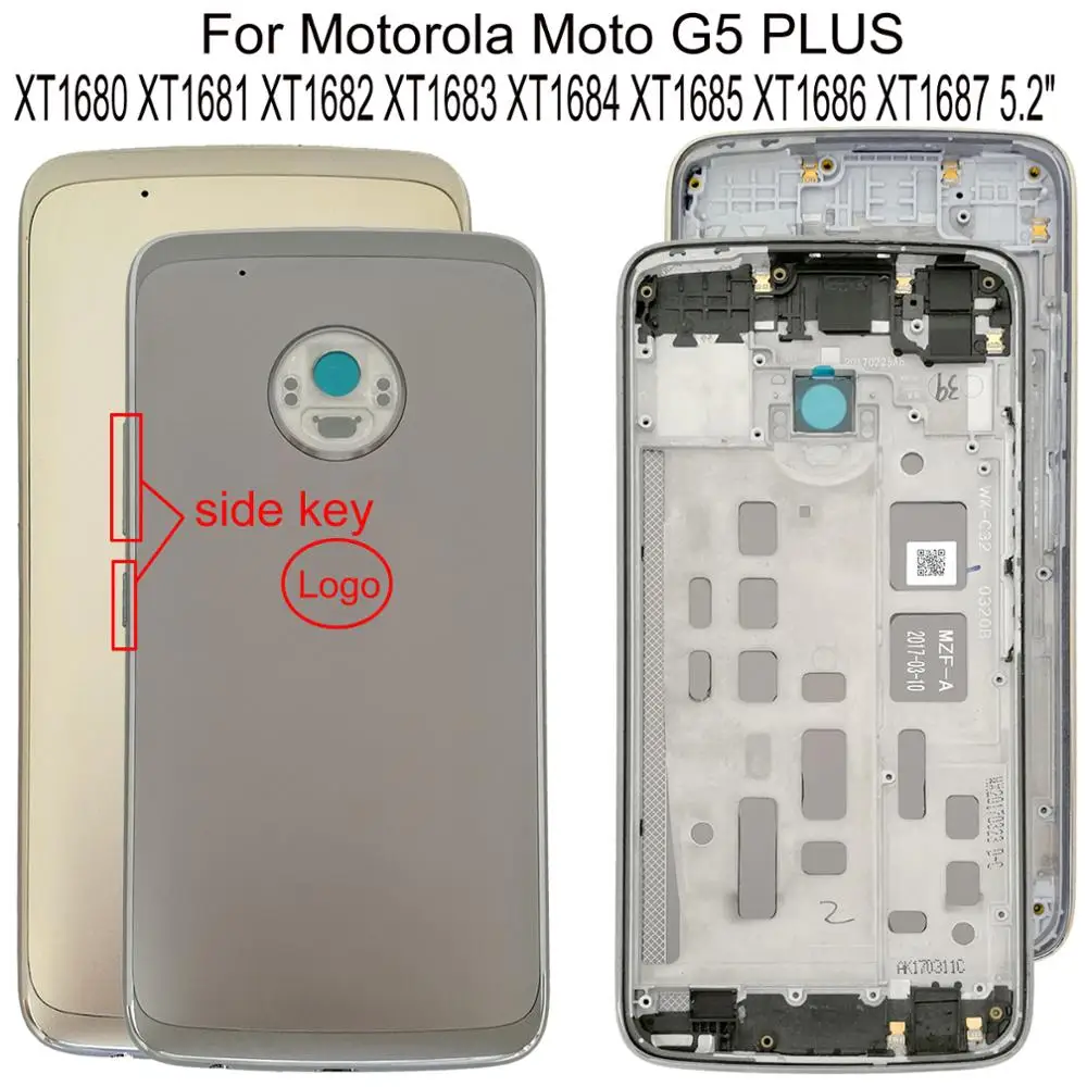 

100% Orig New For Motorola Moto G5 PLUS XT1680 XT1681 XT1682 XT1683 XT1684 XT1685 XT1686 back Door Housing Battery Door Cover