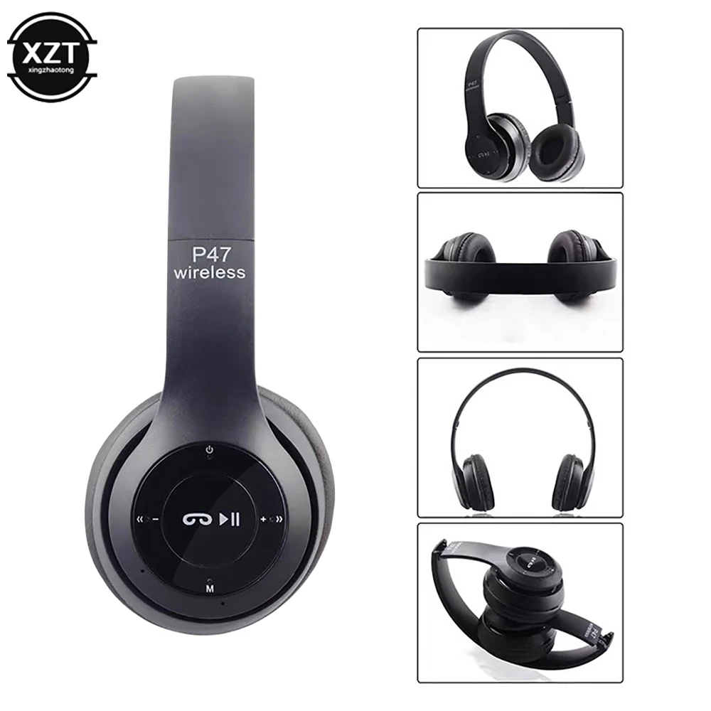Беспроводные наушники P47 с поддержкой Bluetooth 5 0 TF-картой памяти FM-гарнитура для iPhone