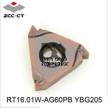 

Original ZCC RT16.01W-AG60PB YBG205 16ER Tunring Tool 10pcs Threading Lathe Tools CNC Cutter Carbide Inserts torno mecanico