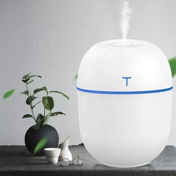 

Mini Usb Desktop Humidifier Mute Home Office Car Fine Mist Rechargeable Mini Humidfier Egg Shape Breathing Lamp