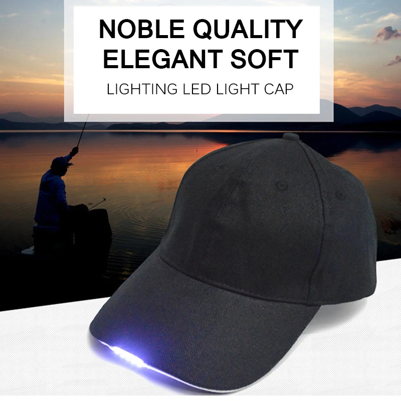 Светодиодный фонарик для активного отдыха рыболовная Кепка бейсболка