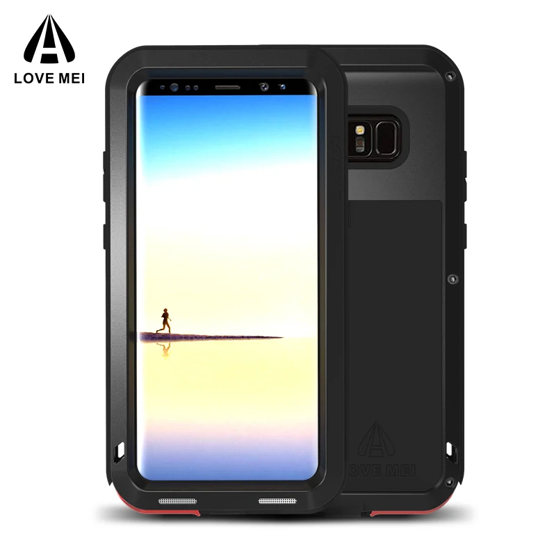 LOVE MEI Алюминиевый металлический чехол для samsung Galaxy Note 8, чехол, мощная броня, противоударный чехол для телефона, для samsung Note 8, Note8, чехол