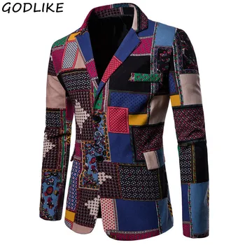 

Mens Blazers 2020 Spring Suits Linen Cotton Causal Flower Suit Smart Slim Fit Plaid Dress Mens Blazer Masculino Jacket