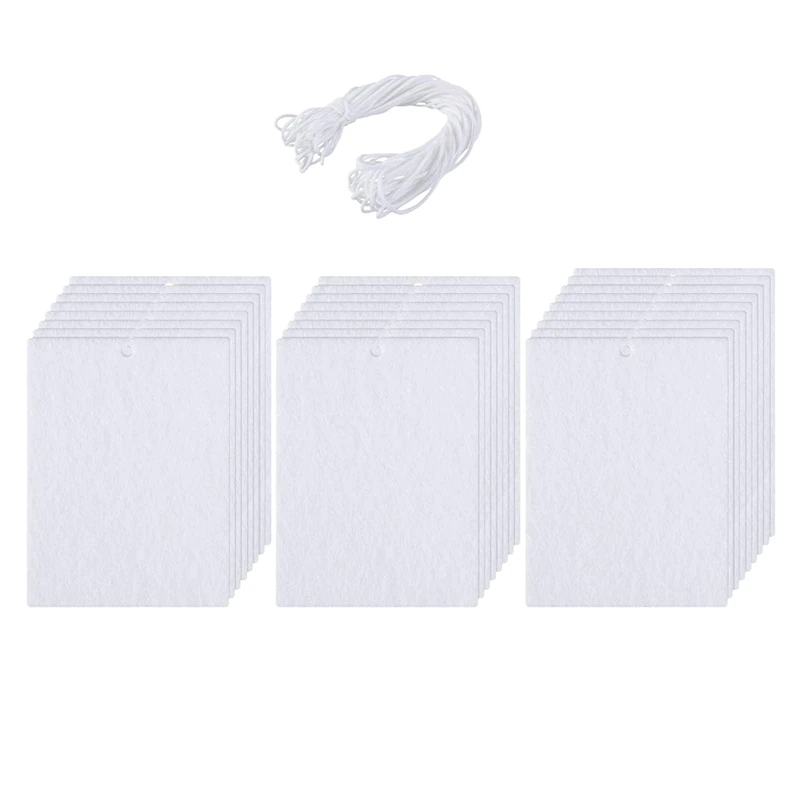 50 PCS Sublimation Car Air Freshener Sheets Car Scented Hanging Sheets