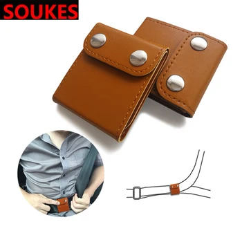 

Car Leather Adjustment Seat Belt Child Protect Cover For BMW E46 E39 X5 E53 X6 Mini Cooper Audi A4 B6 B8 A5 TT Ford Fiesta Kuga