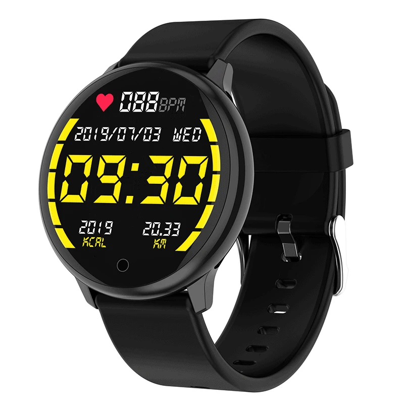 

Bakeey R7 1.22inch Heart Rate Blood Pressure O2 Monitor Weather Push Music Control Call ID Display Weather bluetooth Smart Watch