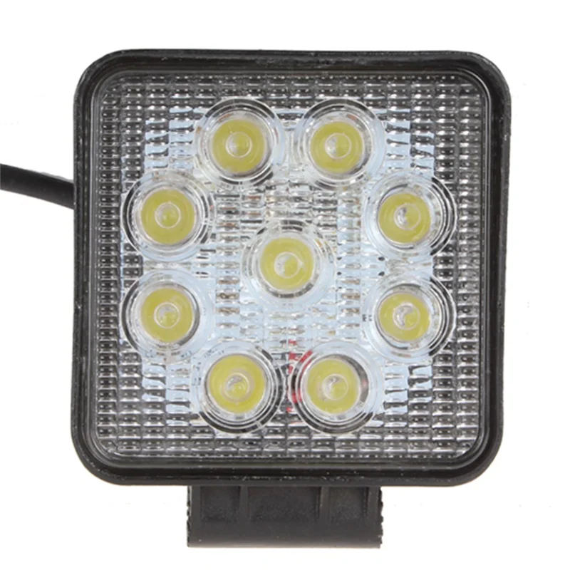

Car Light 4 Inch 12V/24V 1800LM 27W Waterproof Square LED Work Light for Motorcycle / Tractor / Boat / 4WD Offroad / SUV / ATV