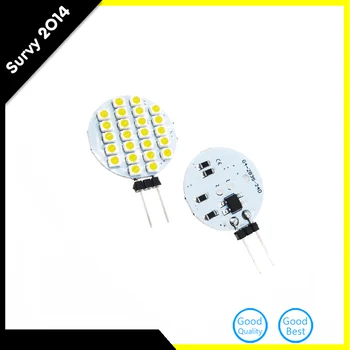 

10PCS G4 24 LED Light Bulb 2835 SMD RV Spot Light Marine Boat Cabinet Lamp Spotlight Bulb DC12V 1.5W Warm White diy electronics