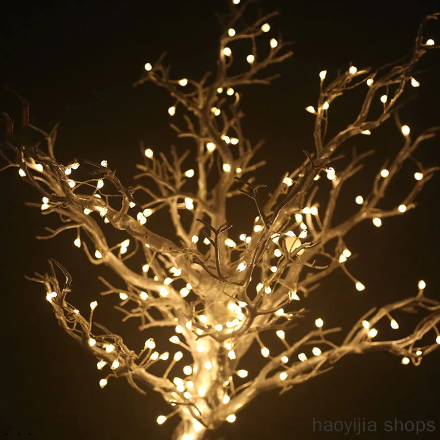 New LED String Fairy Light Outdoor Garden ECLH Outdoor 2Mx10 200 LED Vine Branch Fence Tree LED String Fairy Twig Light