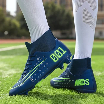 

Soccer Shoes Men Football Boots Shoes Futsal Soccer Cleats Teenager Ankle High Tops Kids Indoor Soccer Training Sneakers
