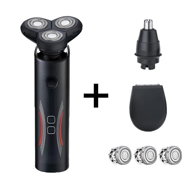 Electric Shaver For Men Rechargeable Men Electric Razor USB 3Blades Portable Water Proof Shaving Machine ZOZEN Electric Shavers ZS-B