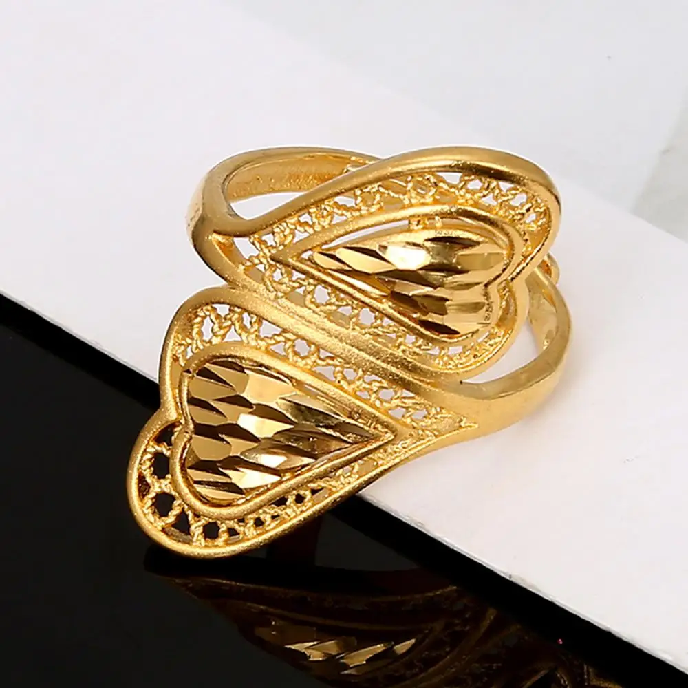 Fashion Health Brass Material Adjustable Size Wedding Ring for Women Ethiopian Somali Kuwait Rings 4