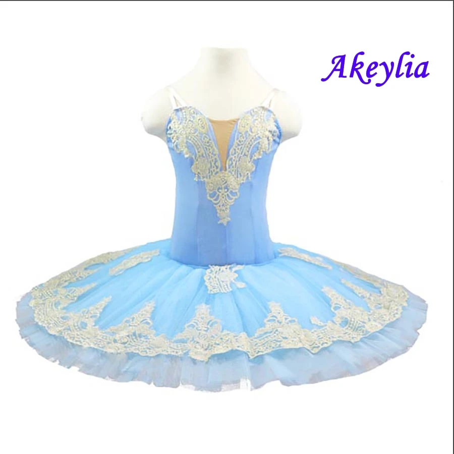 Blue Bird Ballet Dress Girls Classical Per-Professional Tutu White Women Ballerina Pancake tutu Dance Costume Sleeping Beauty