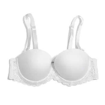 New Women Sexy Bras Anti-ship Halter Strapless Multiway Mesh Lace Bralette Wire Bone 32 34 36 38 40 42 44 46 B C DD DDD E F G 1