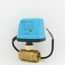 DN15 DN20 DN25 DN32 DN40 DN50 AC220V AC24V DC5V DC12V DC24V Электрический шаровой кран из латуни моторизованный шаровой клапан 2 way клапаны