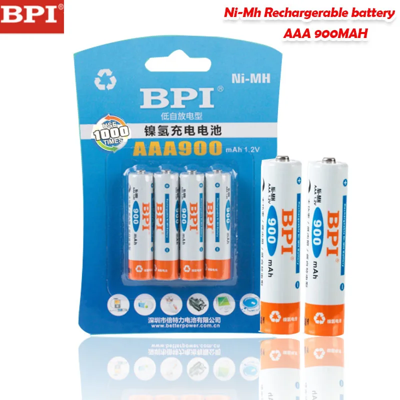 BPI 1 2 V 900mAh AAA NiMh перезаряжаемая батарея для дистанционного управления стандартные
