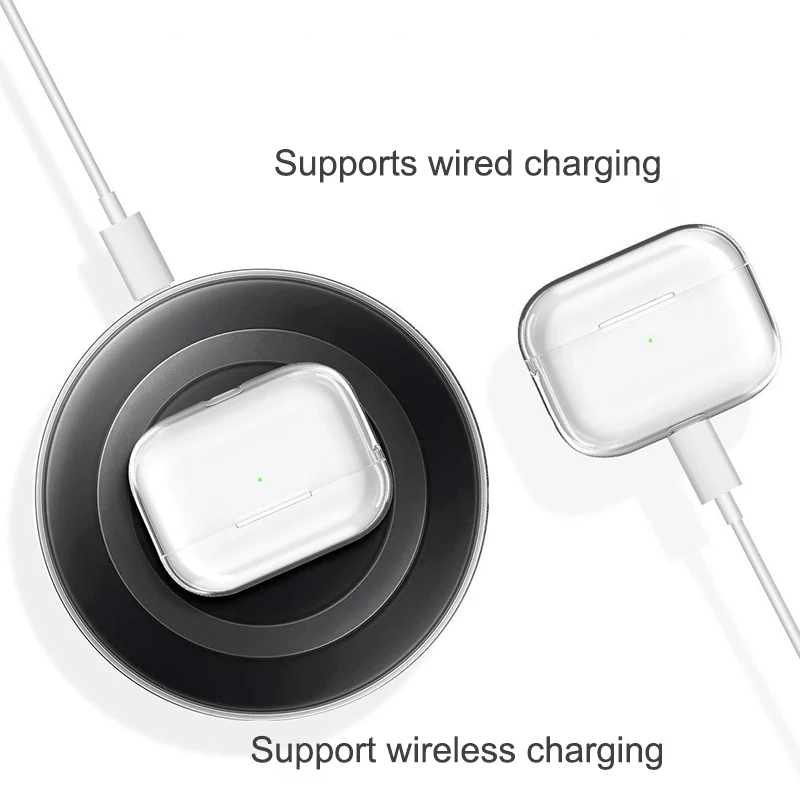 Защитный чехол для AirPods Pro Hard PC прозрачный Air Pods 3 чехлы беспроводных наушников