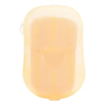 

20Pcs Portable Disposable Mini Outdoor Travel Washing Hand Bath Clean Soap Slice Sheets Paper Soap