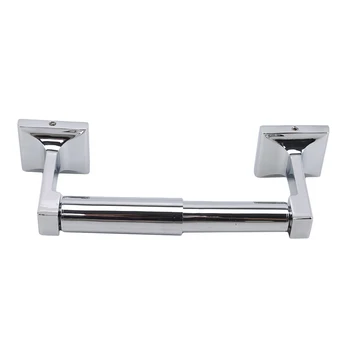 

Silver Wall Mounted Rack Toilet Roll Paper Holder Bathroom Tissue Rack Storage Shelf Bathroom Accessories