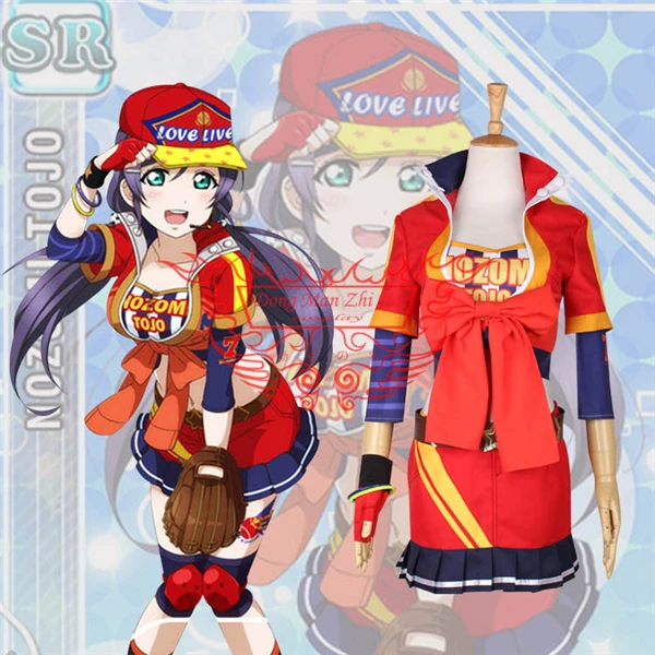 Аниме одежда Love Live Тодзе Нозоми бейсбольная форма Косплей Костюм Спортивная одежда полный комплект