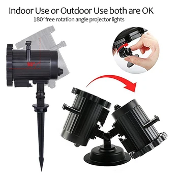 

2019 Landscape Lamp LED Christmas Lawn Lamp Portable Moving Projector Lights for Waterproof Drop Shipping