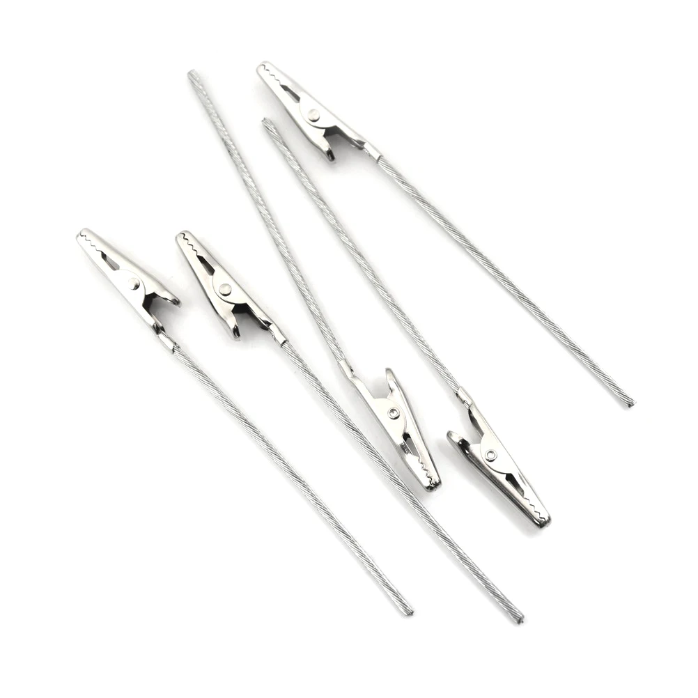 10pcs Non-insulated Alligator Clips 11cm length Metal Electric Wire Test Crocodile Clamps