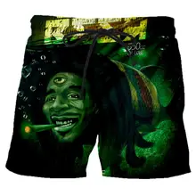 Новинка, 3DDob marley, летние мужские пляжные шорты с принтом, брендовые быстросохнущие шорты, повседневные модные шорты, мужская куртка, шорты