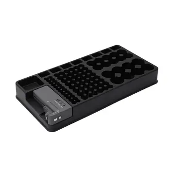

Battery Tester AA AAA 9V C-Sized D-Sized Batteries Holder Protective Box Case