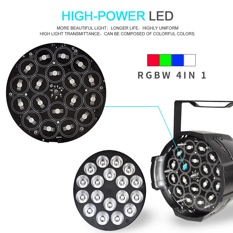 18x12 Вт RGBW 4в1 Luce Della Lavata Di Lusso контроллер DMX Led плоский Par Luci Dj|Эффект освещения сцены| |