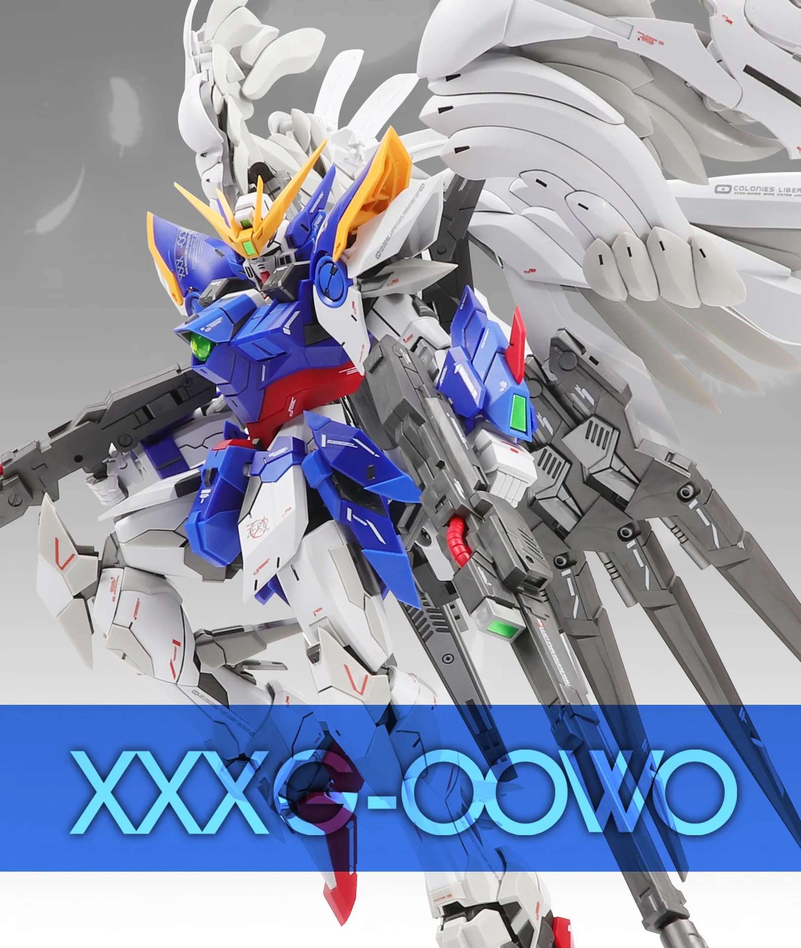 

Mode Heart MG Zero Shed Wing Assembled Model 1/100 with Bonus Deck Decal Dwarf